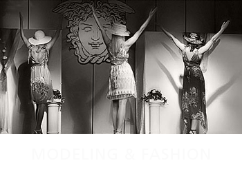 Link zu Dienstleistungen im Bereich Modeling und Modenschauen